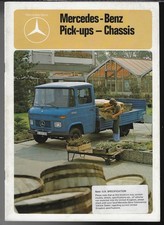 Mercedes-Benz L407D, L409, L508D & L608D Pick-Up & Chassis 1978-1979 UK Brochure