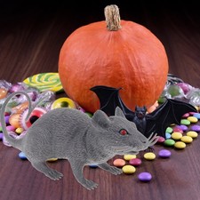  3PCS Jouet de souris réalistes Jouet Spooky Rat Jouet Halloween Bougne Jouet