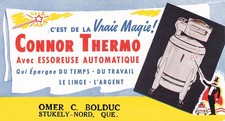 Connor Thermo, Avec Essoreuse Automatique, Omer C. Bolduc, Stukely-Nord, Québec