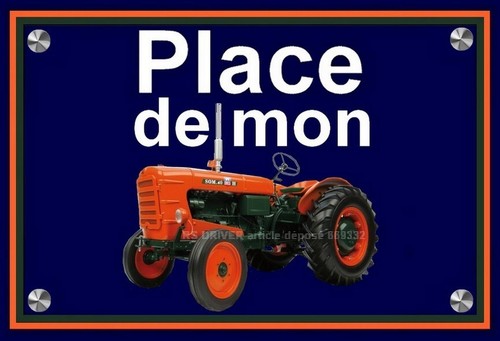 Plaque place mon - ",