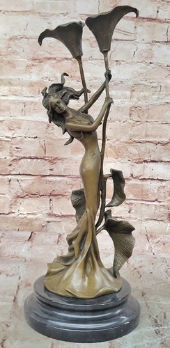 Tulip young girl candlestick - tulip,