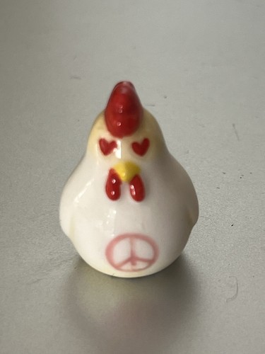 Feve porcelaine poule peace - feve, &