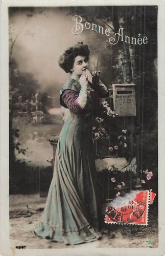 Bonne annee femme elegante - annee,