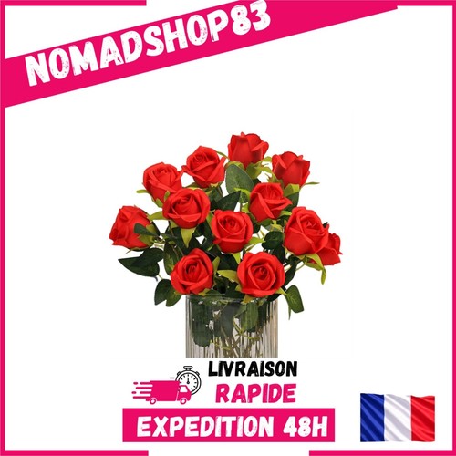 Lot roses artificielles - lot,