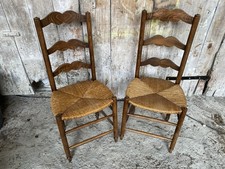Paire Chaise Rustique Ancienne