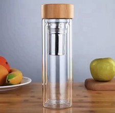 Bouteille Thé Infuseur Verre