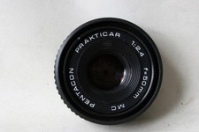 CLEAN Pentacon MC Prakticar 50mm f2.4 pancake lens PB mount