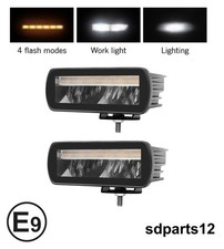 2x Phare de Travail LED 12-24V