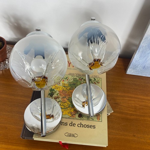 Pair mazzega murano globe - mazzega,
