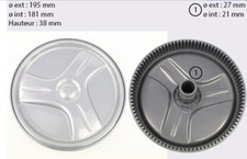 ROUE AVANT ROBOT PISCINE ZODIAC VORTEX 3 ET 4 - SANS PNEU