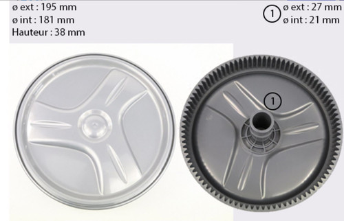 Roue jante avant robot piscine - roue,