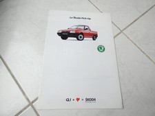 Skoda Pick-Up 1993 brochure catalogue prospectus commercial