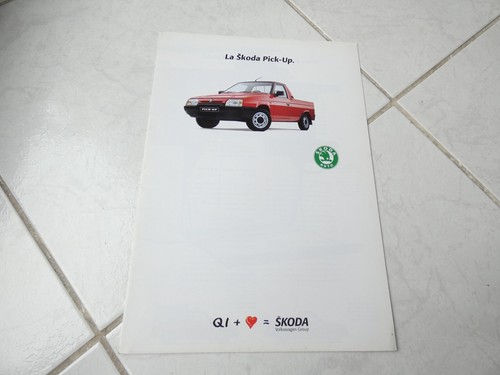 Skoda pick 1993 brochure - pick-up,