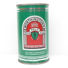 Bass Worthington's India Pale Ale Beer UK Vintage Flat Top Steel Beer Can
