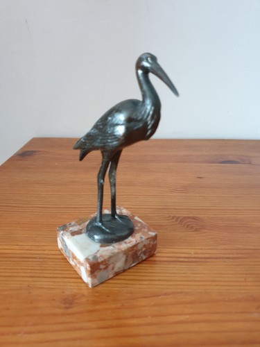 Sculpture héron régule - héron,