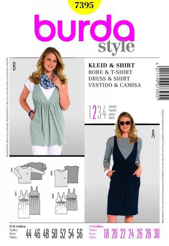 7395 patron burda robe et - patron,