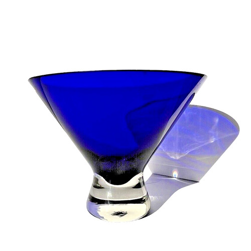 Cobalt blue vase mouth - cobalt,