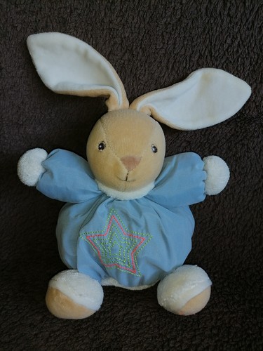 Doudou peluche lapin boule - ,