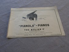 PUBLICITE PAPIER 1925  PIANOS