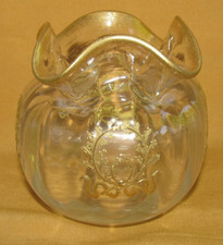 Small Ball Collar Vase Purple Crystal Vase Gold Decor