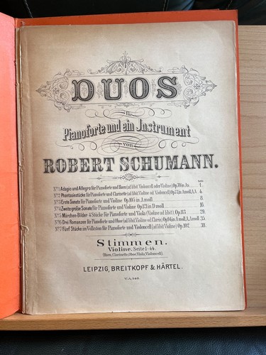 Schumann duos pour piano - duos, et