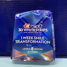 Crest 3D White Whitestrips 1 Week Smile 14 Treatments Exp 02-27+ Open Box