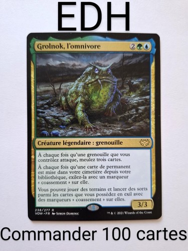 Mtg commander deck - commander, grenouille