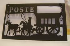 Plaque publicitaire en métal