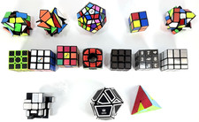 [CUBES] Lot of 15 Rubiks Cubes Assorted Puzzles Misc Brand Conditions *LOT (15)*