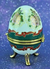 Porcelain and metal Faberge
