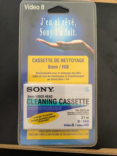 Cassette nettoyage sony 8mm - nettoyage,