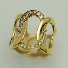 Pomellato Brera Ring  PAB9100 K18RG Diamond 0.30 size 51 0.7inch in Box Japan