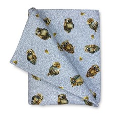 Coton tablecloth owls - coton, hiboux