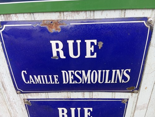 Ancienne plaque emaillee - plaque,