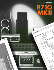 Revox Studer B710 MK2 - Reel to Reel Reel Recorder MANUAL + Schematic PDF