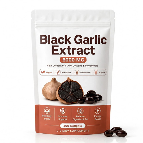 Black garlic extract capsules - garlic,
