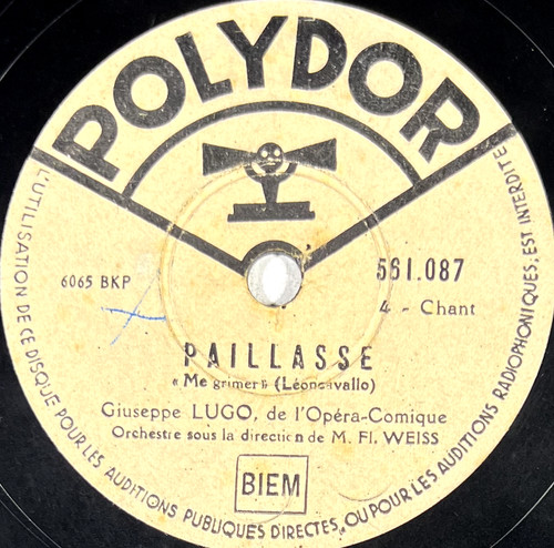 Giuseppe lugo paillasse la - paillasse,