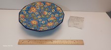 Longwy 12 sided footed bowl 9