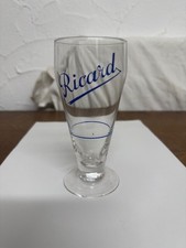 RARE verre RICARD  de collection model tulipe avec trait doseur bleu