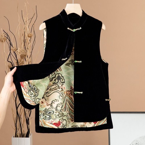 Ethnique femme velours gilet - femme,