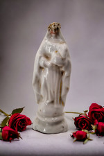 religious object virgin porcelain statue