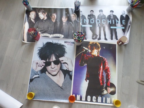 Indochine lot affiches concert - indochine,