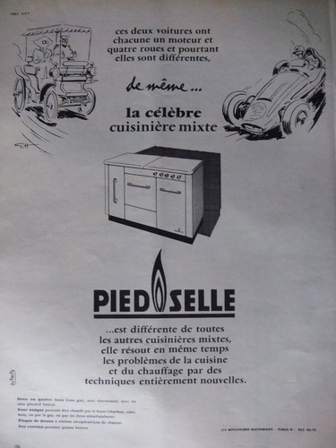Publicité 1958 pied selle - publicitÉ, la