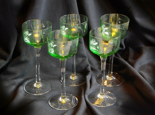 Verres pieds vintage ton - à,