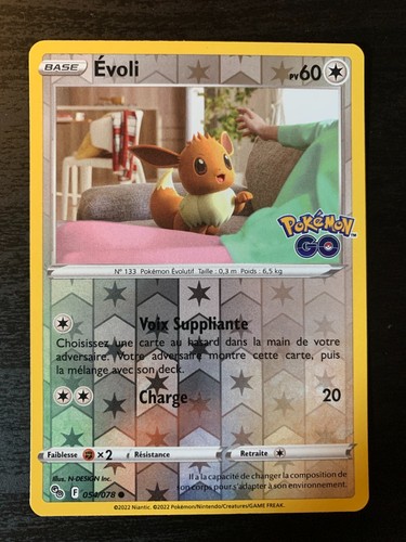 Carte pokémon reverse evoli - reverse,