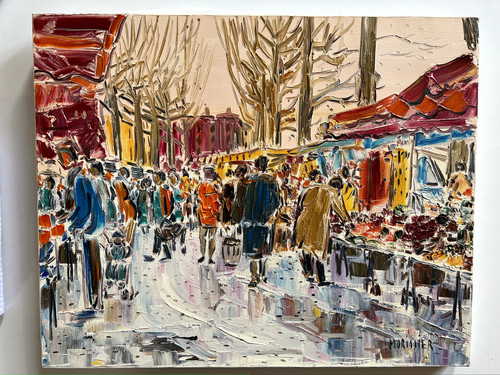 Huile sur toile morissier - de,