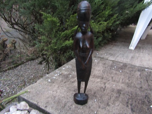 Statuette africaine bois - statuette,