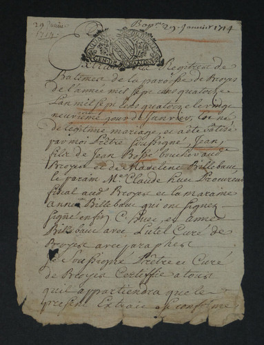 Timbre fiscal sur lettre - timbre,