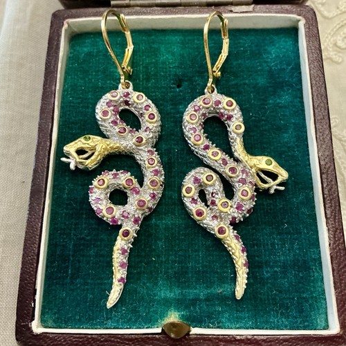 Serpent véritable rubis - vÉritable,
