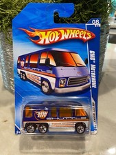 2010 Hot Wheels #116 Hw City Fonctionne 8/10 GMC Motorhome Bleu W / Gdyr 5 Sp